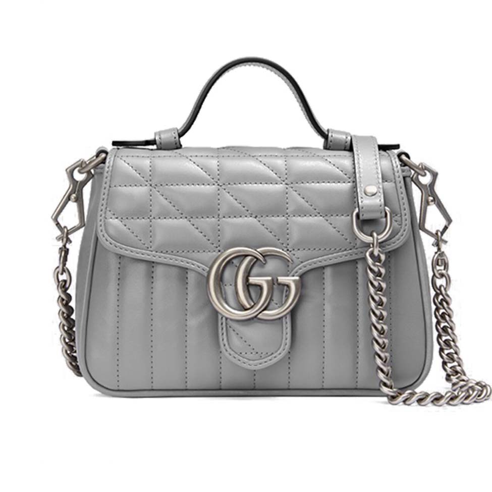 GUCCI GG MARMONT MINI TOP HANDLE BAG 583571  (21*15.5*8cm)